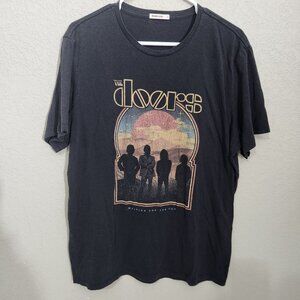 The Doors Waiting For The Sun Graphic Tee Marine Layer L Black Cotton
